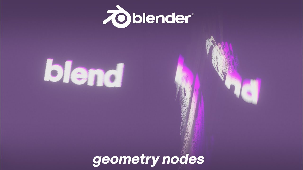 Particle Text Movement in Geometry Nodes Blender