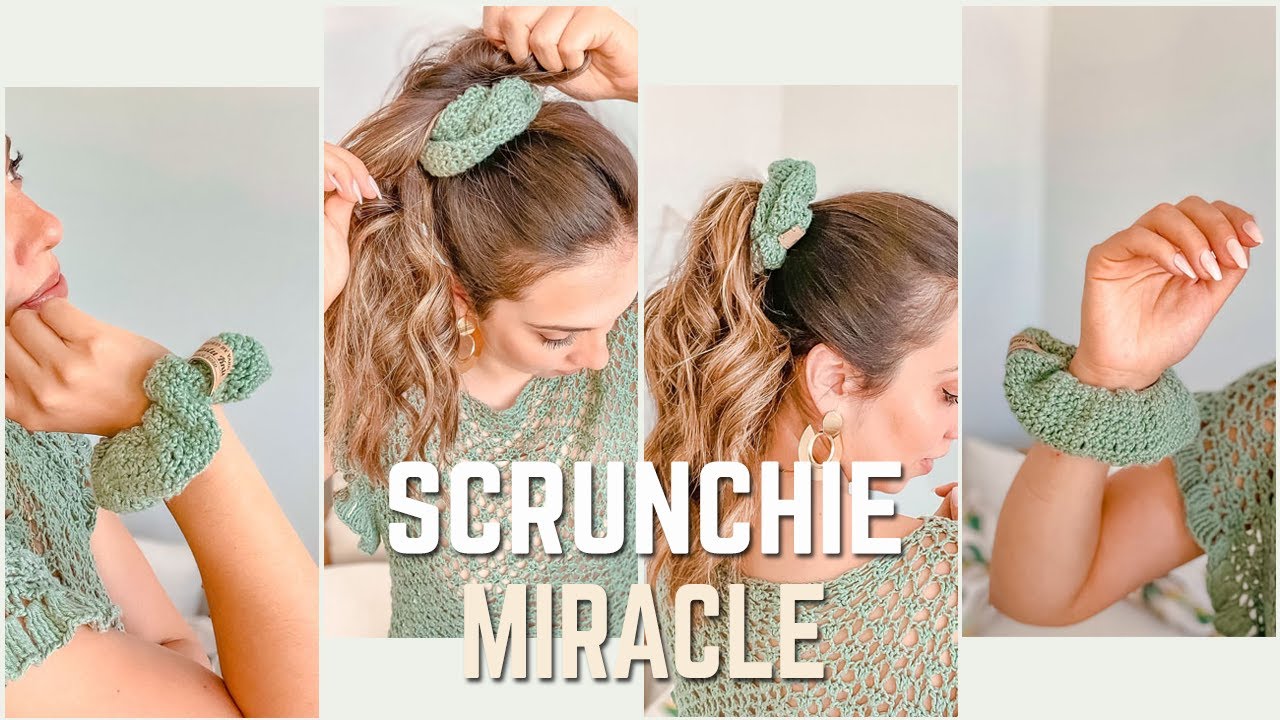 Scrunchie Miracle | Как связать крючком резинку для волос или хвостик | Легко!