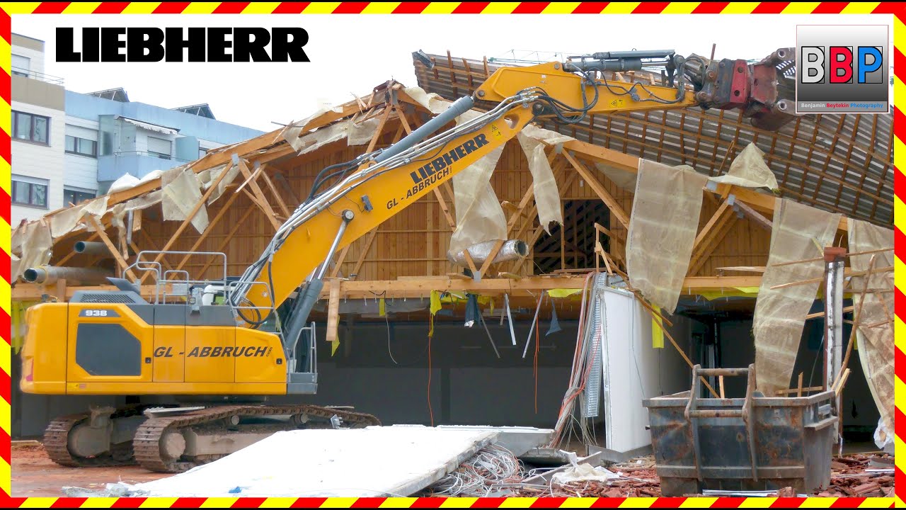 👷 Liebherr R 938, CAT M320F - Abbruch ALDI Leutenbach, 2025. Teil 5 #liebherrdemolition