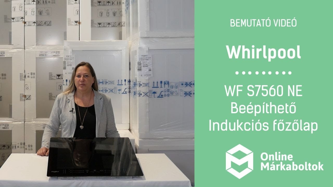 Whirlpool WF S7560 NE Beépíthető Indukciós főzőlap bemutató videó