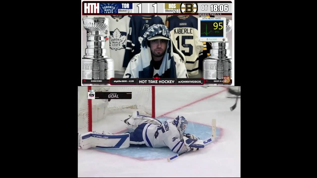 Leafs Fan Reaction to David Pastrnak Game 7 Overtime Game Winning Goal (Sportsnet Highlights)