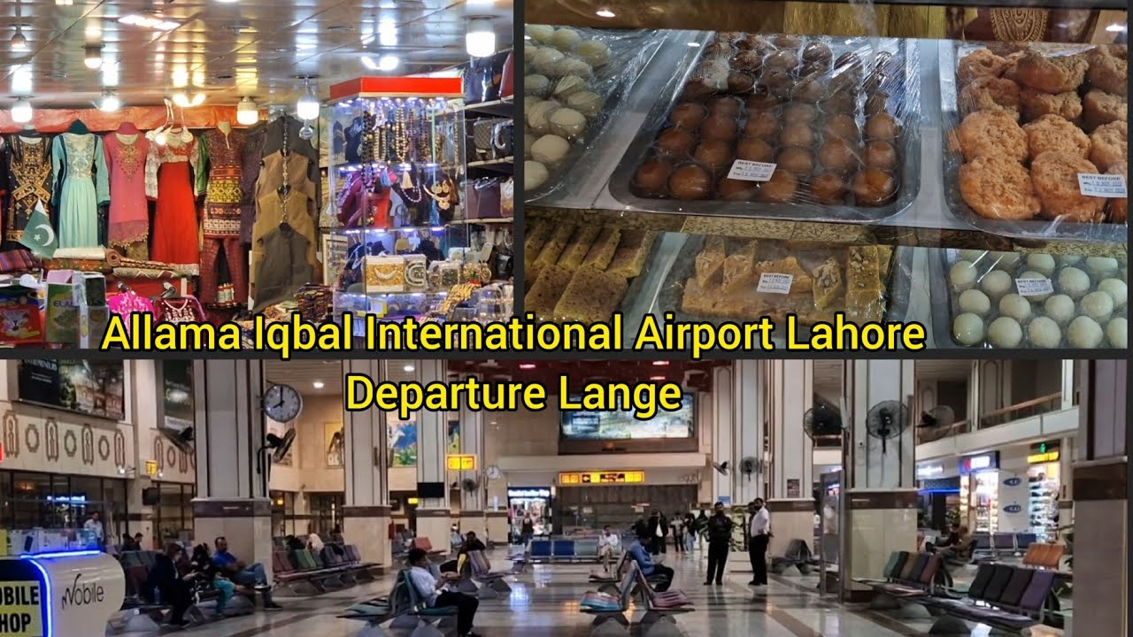 Allama Iqbal International Airport Lahore Pakistan Departure Lange [4k] Alina's cooking And Blog