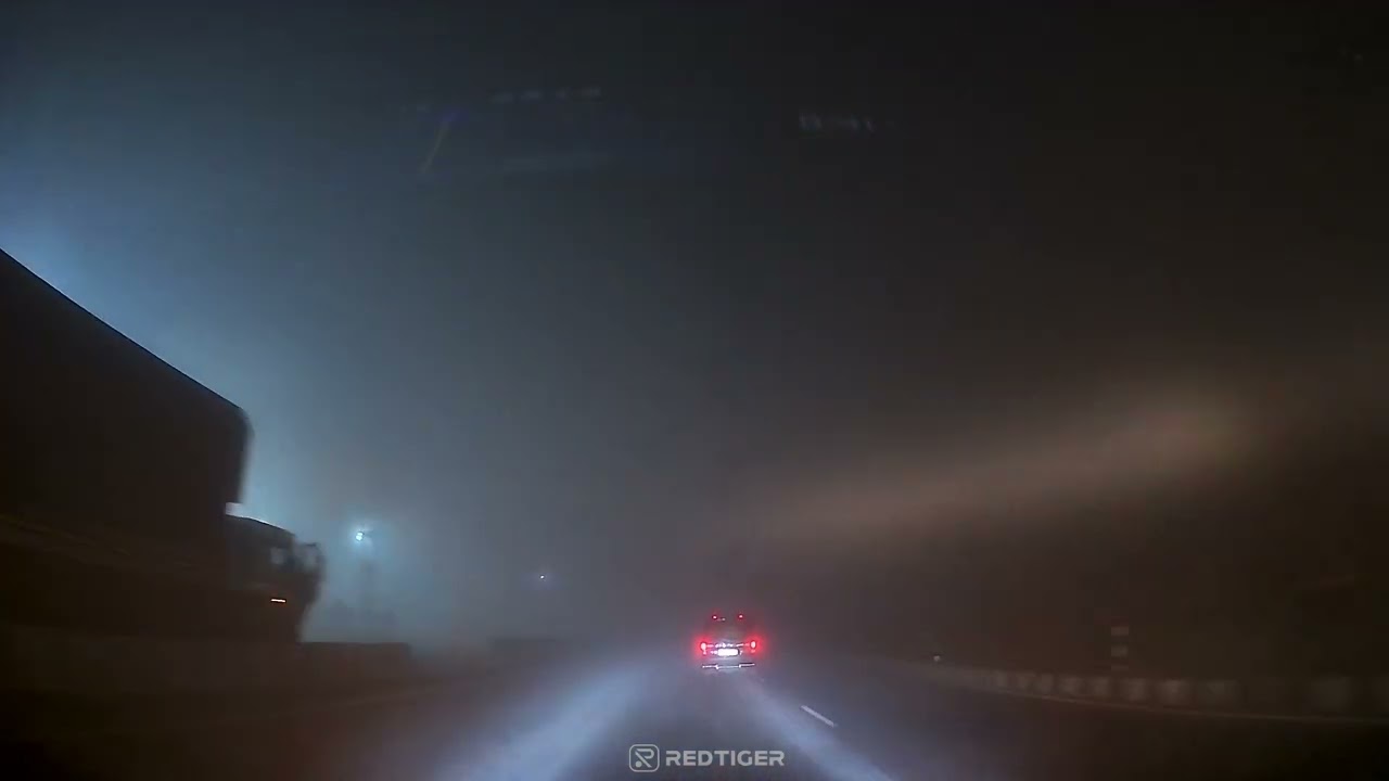 Mathura to Delhi - Old Highway - Foggy Road 