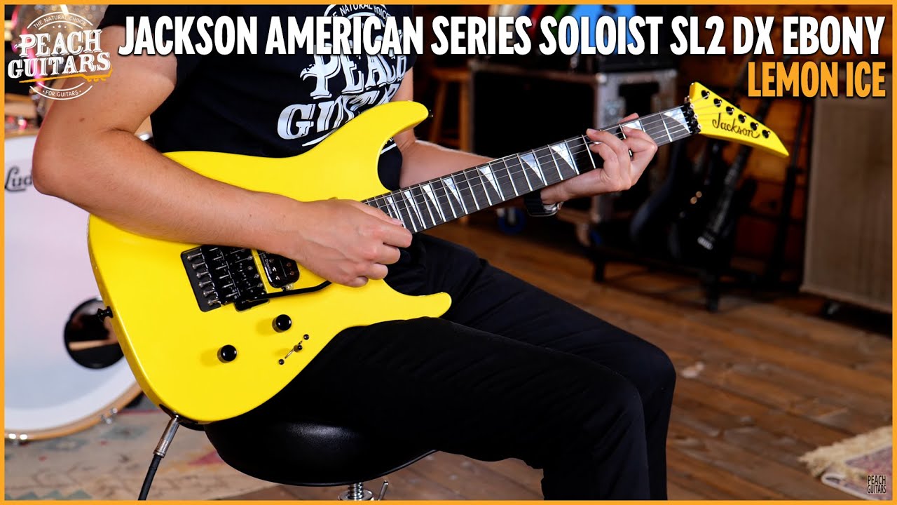 Jackson American Series Soloist SL2 DX Ebony Lemon Ice