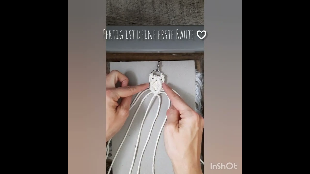Anleitung Makramee Schlüsselanhänger |Gastgeschenk basteln | Gastgeschenk Hochzeit | DIY Geschenk
