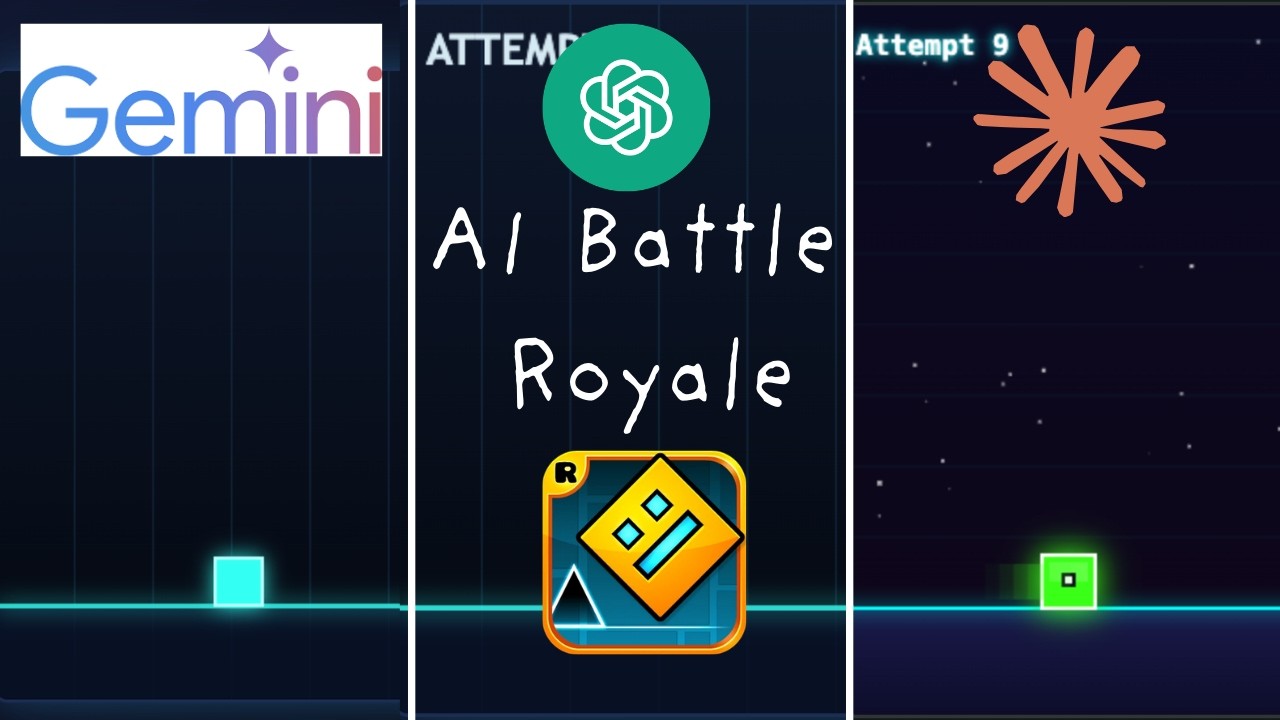 I made ChatGPT vs Claude vs Gemini make GEOMETRY DASH from scratch