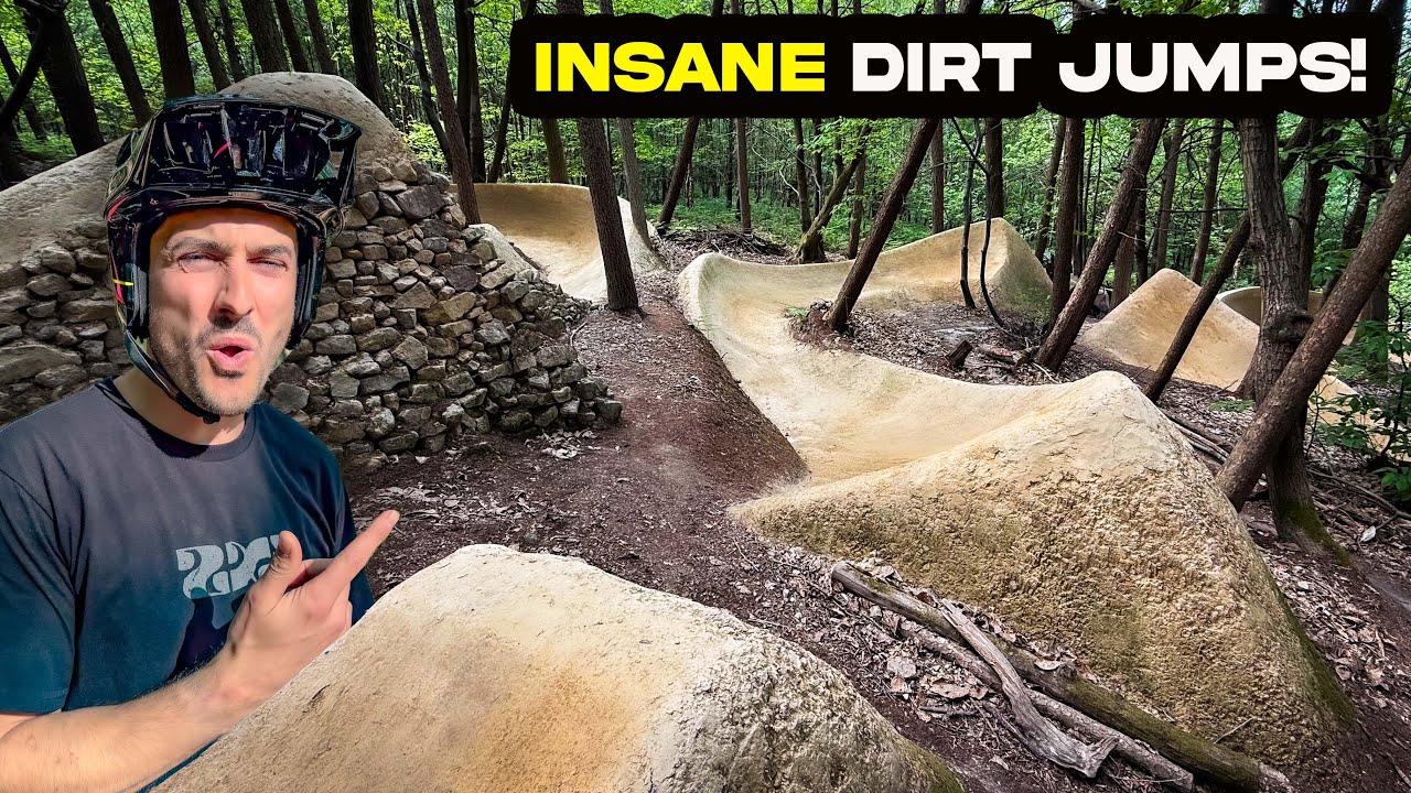 Riding These UNREAL Secret Dirt Jumps!  Rocks n Roots Trails