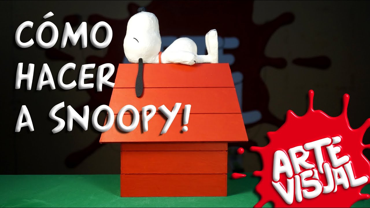 ARTE VISUAL - CÓMO HACER A SNOOPY DE CHARLIE BROWN 