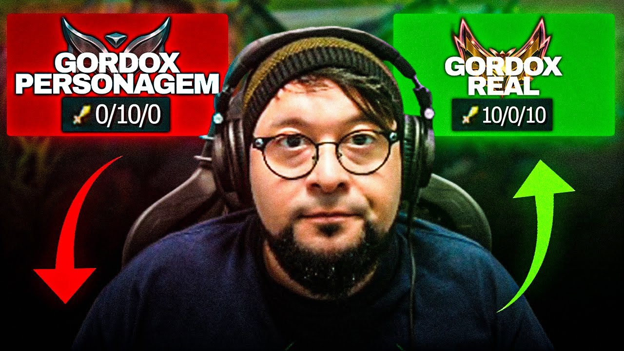 O GORDOX SAIU DO PERSONAGEM E OLHA O QUE ACONTECEU | League of Legends