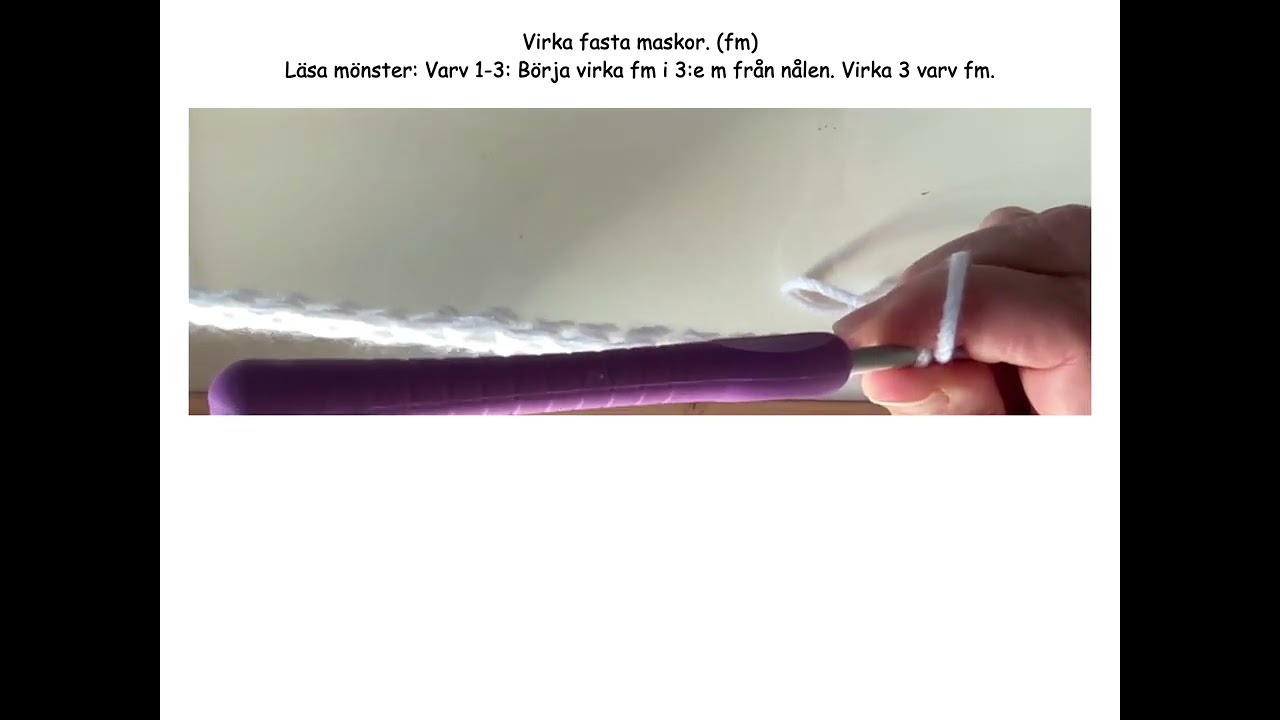 Vänsterhänt. Grunderna för att kunna virka.