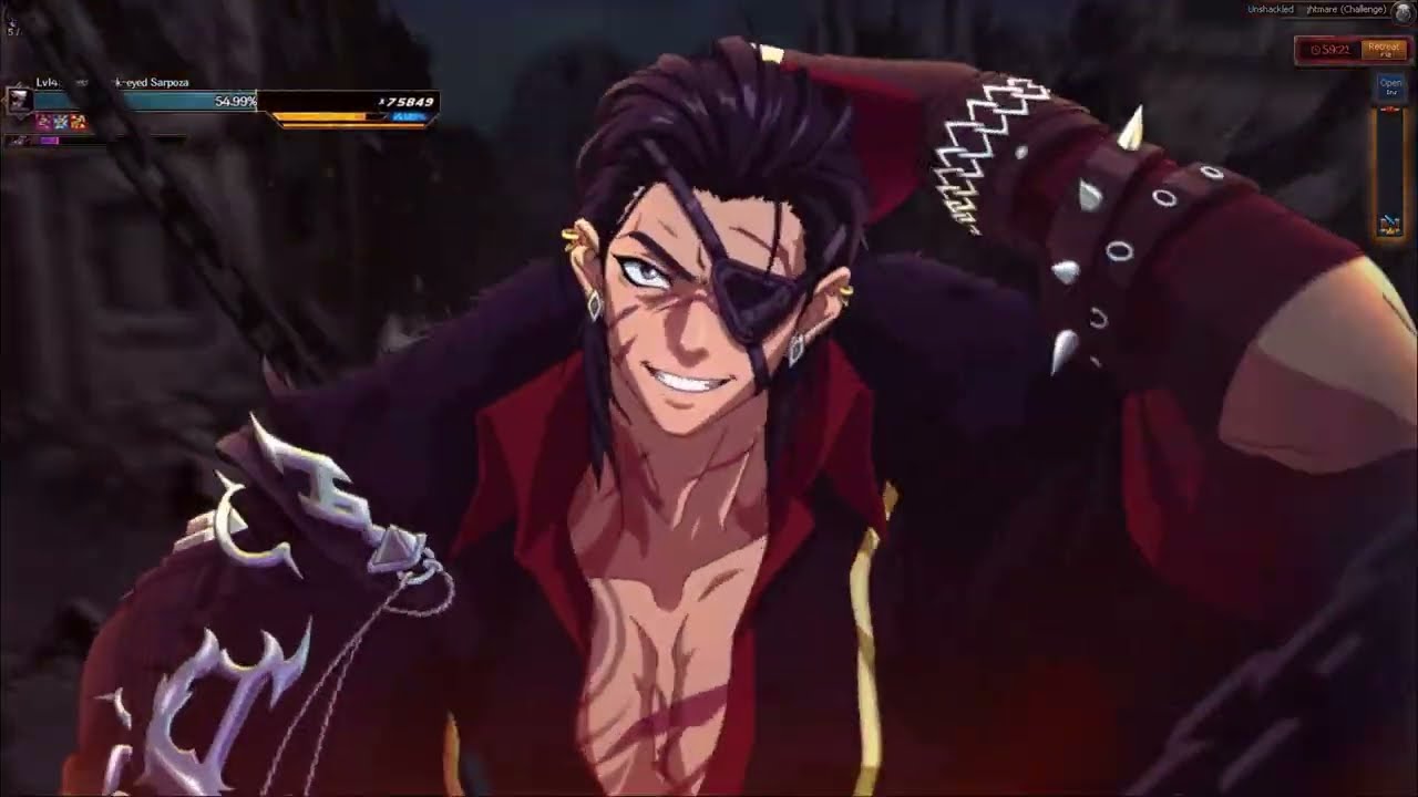 DFO Unshackled Nightmare (Dark-eyed Sarpoza) Male Brawler