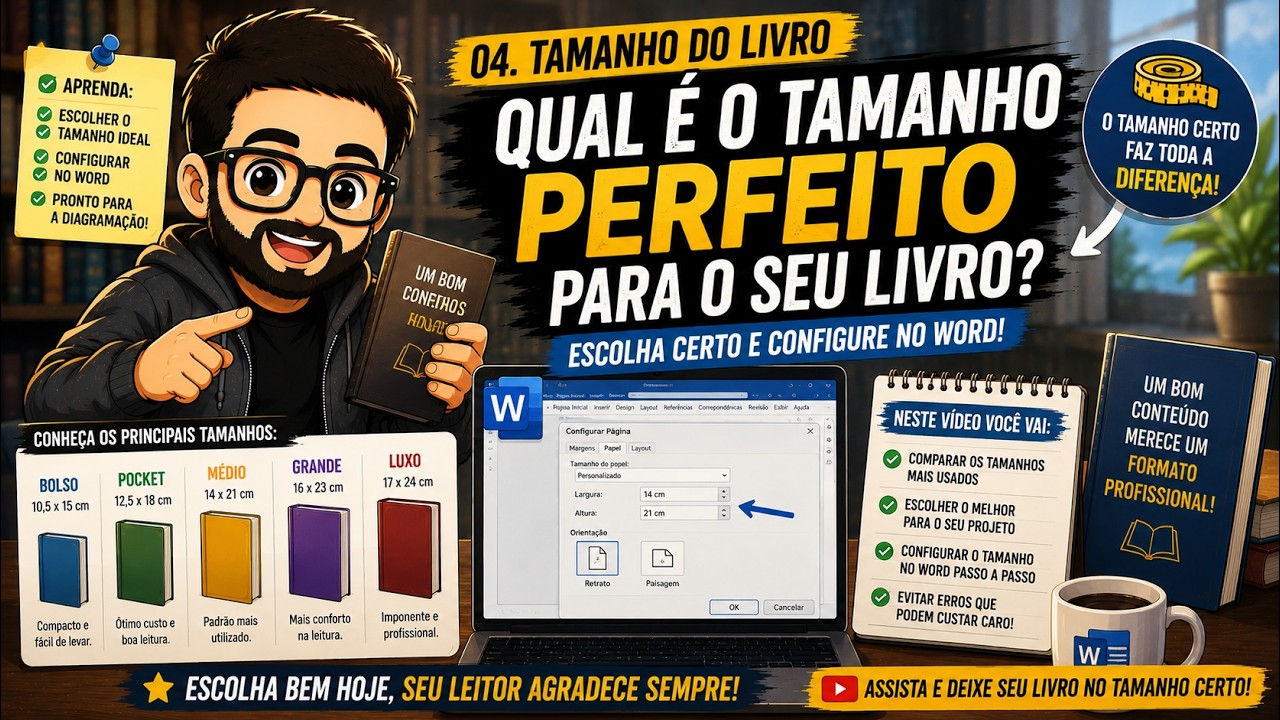 Escolhendo o melhor formato para o seu livro e configurando as páginas no Word