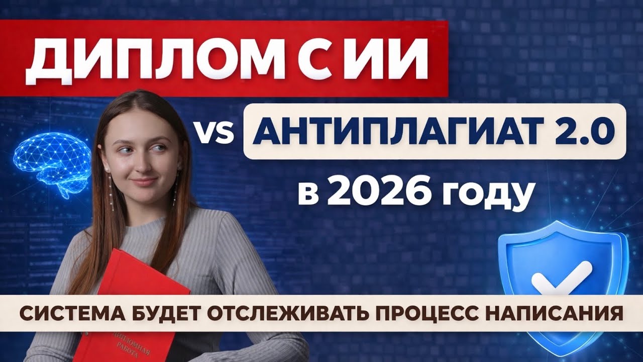ДИПЛОМ С НЕЙРОСЕТЬЮ в 2026 &mdash; риск? Антиплагиат 2.0 будет видеть, как вы писали работу!🫠