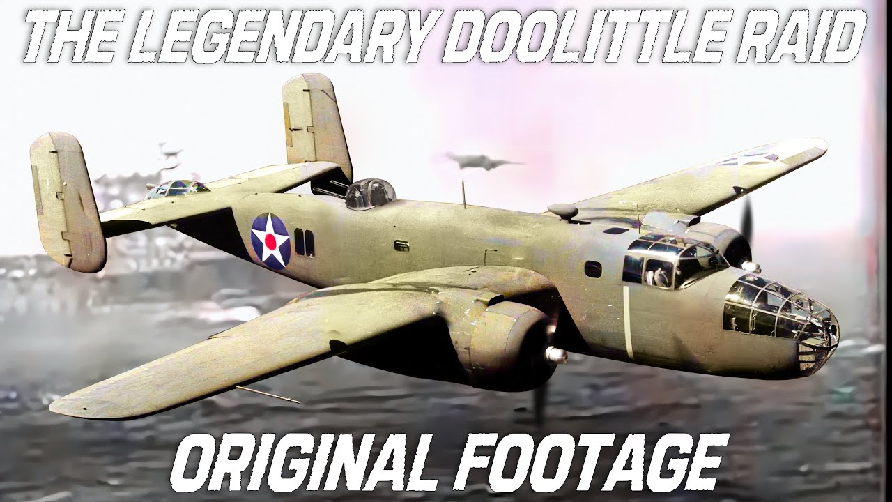 Doolittle Raid | Raid Over Tokyo | Original Footage Of The B-25 Taking Off From The Air Carrier
