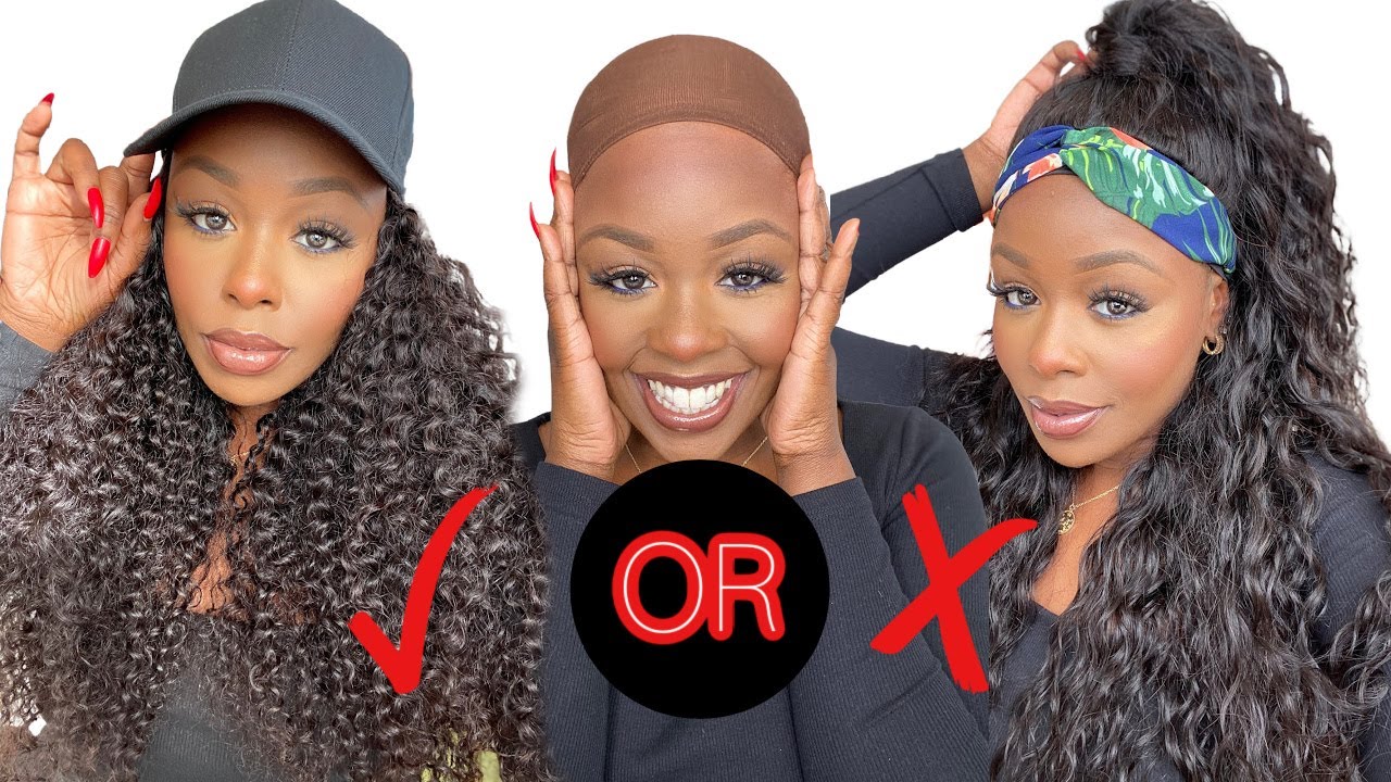 BIG TRENDS! Baseball Hat Wig VS Headband Wig! 😫 Easy, Shake & Go looks! Little Effort! Nadula Hair