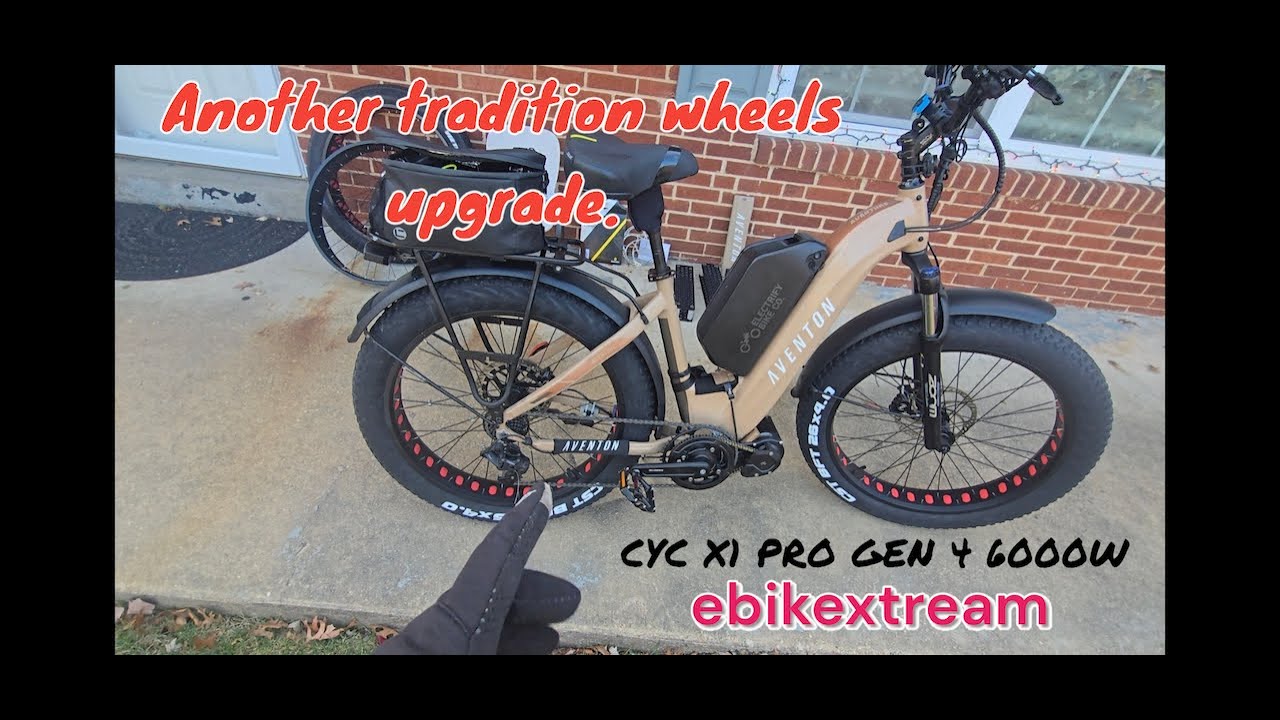 Cyc x1 pro gen4 with another traditional wheels upgrade for my fat tire ebike