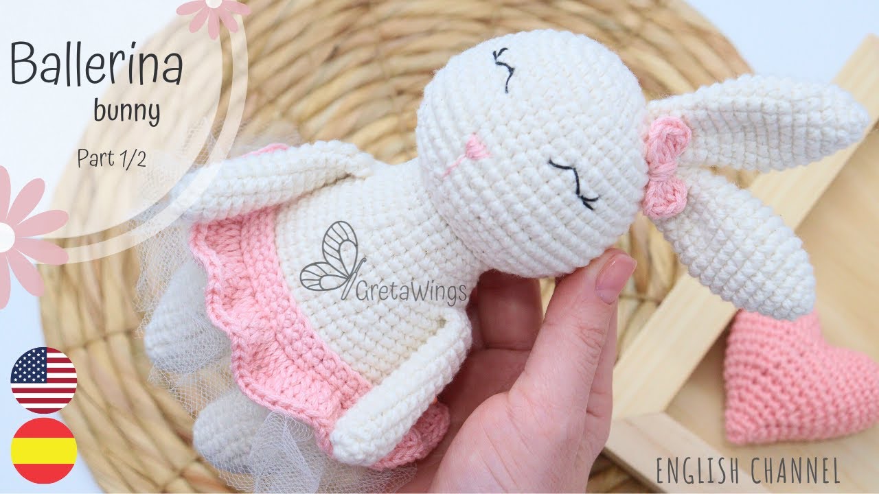 Amigurumi bunny Part 1/2 / Animal collection Sub 🇺🇸🇪🇸/ GretaWings