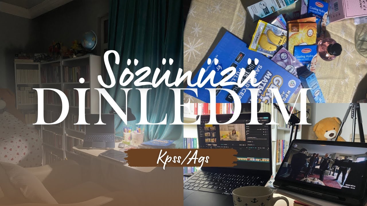 “Odanı Değiştir” Dediniz, Değiştirdim | KPSS Programı Yaptık + Günlük Vlog