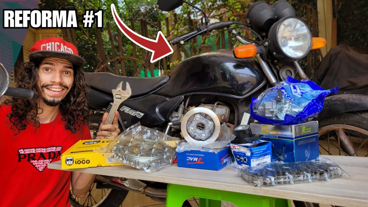 FIZ UMA REFORMA NO MOTOR DESSA MOTO!