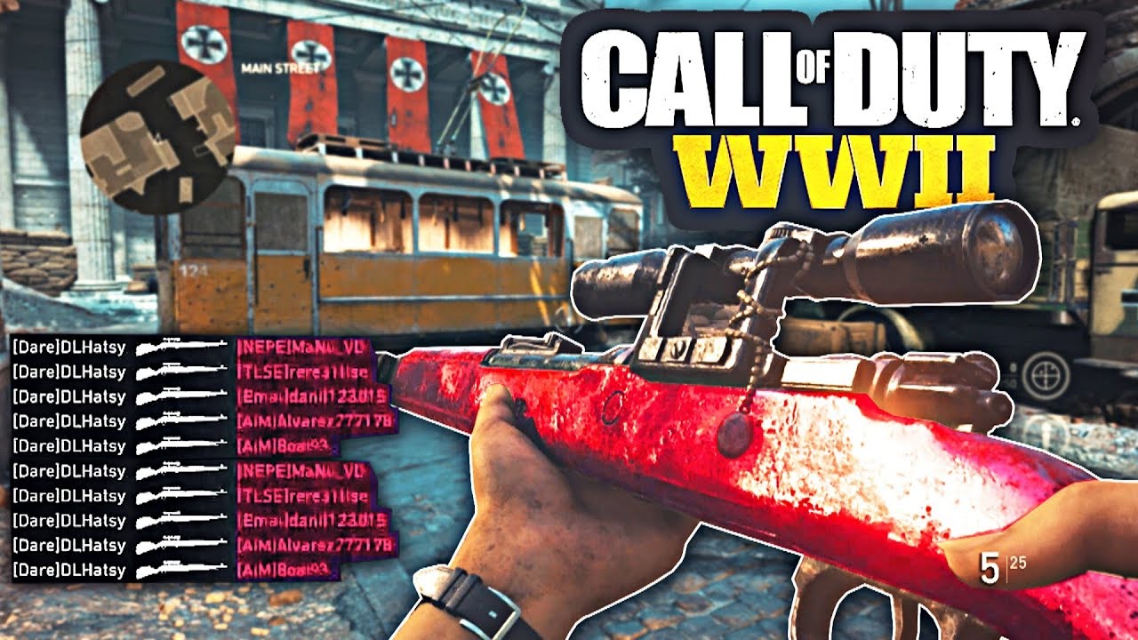 10 MINUTES OF THE BEST COD:WW2 SNIPER KILLFEEDS + TRICKSHOTS! [INSANE COMMUNITY MONTAGE]