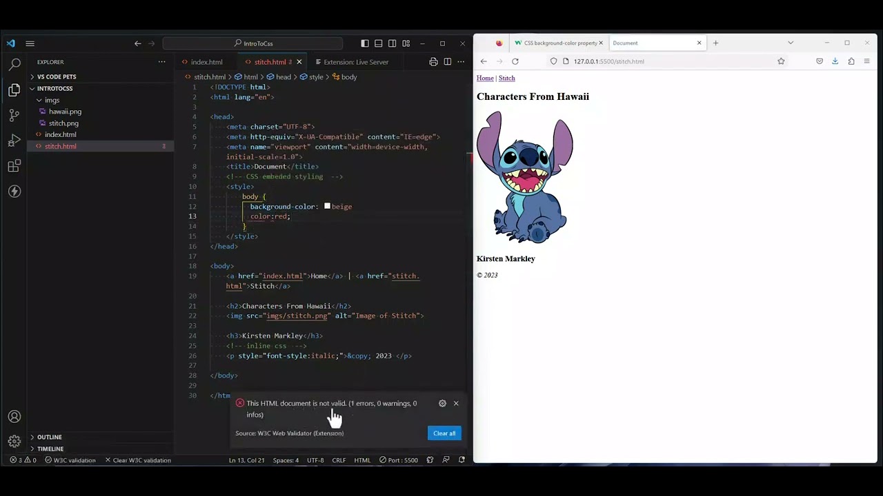 Inline and Embedded CSS Styles