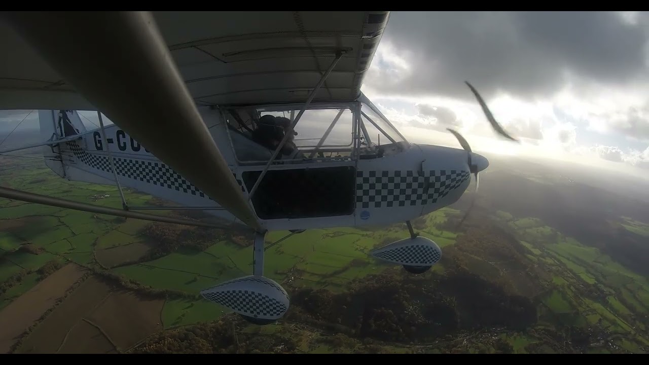 Flying as P2 with a mate in his Skyranger