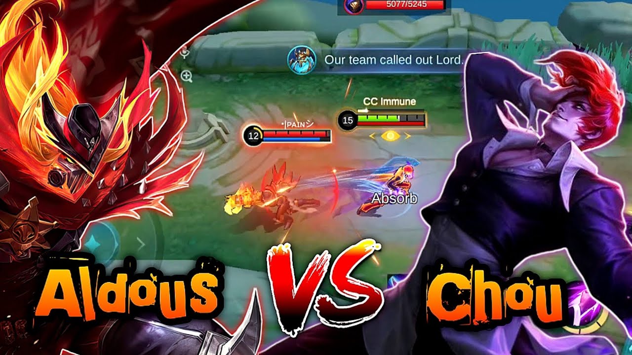 ‼️🔥Chou VS Aldous Game play | Mobile Legends | Si Chou🔥