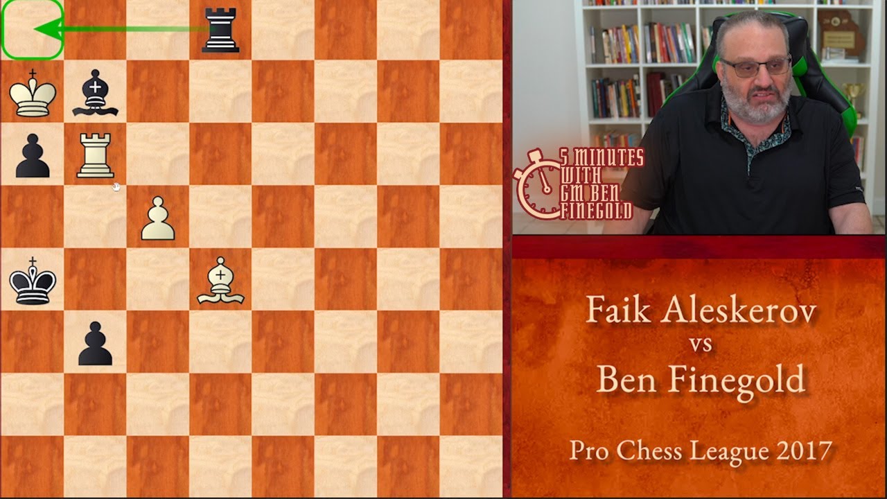 5 Minutes with GM Ben Finegold: Aleskerov vs Finegold, Pro Chess League 2017