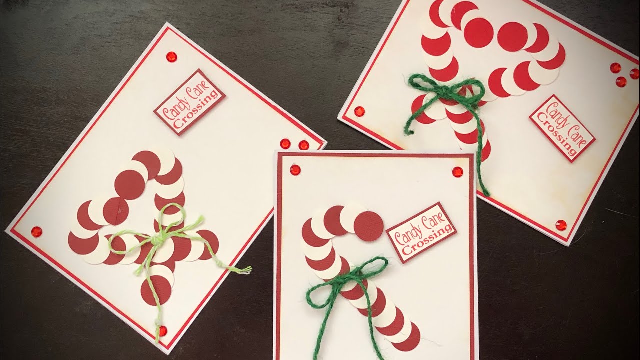 Christmas in July/Craft Fair 2021 Idea #10 Candy Cane Card
