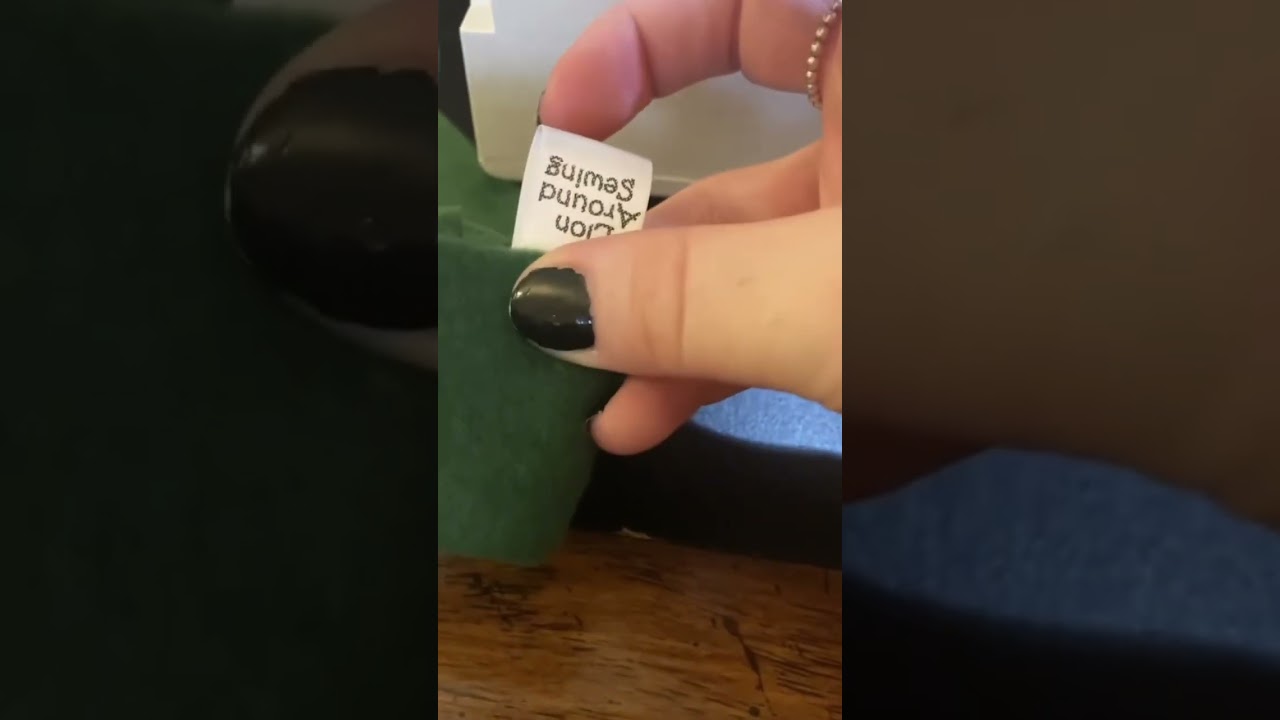 How to Sew in a Label for clothing and Hats Link Hat for Halloween #sewinghacks