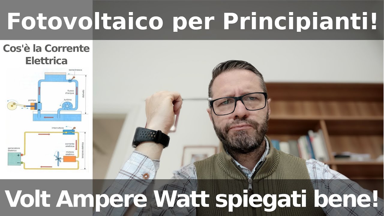 FOTOVOLTAICO GUIDA PER PRINCIPIANTI COS'È L'ELETTRICITÀ GRANDEZZE ED  UNITÀ DI MISURA SPIEGATE BENE!
