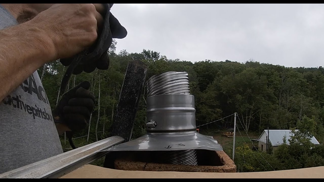 Tutorial- Installing a stainless steel chimney liner. My way.