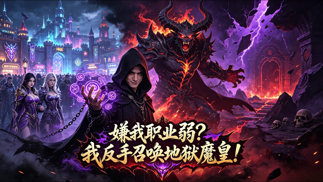 【FULL】《嫌我职业弱？我反手召唤地狱魔皇！》嫌我选最弱召唤师，前女友当场分手！谁料我开局觉醒双神技，惊呆全服！