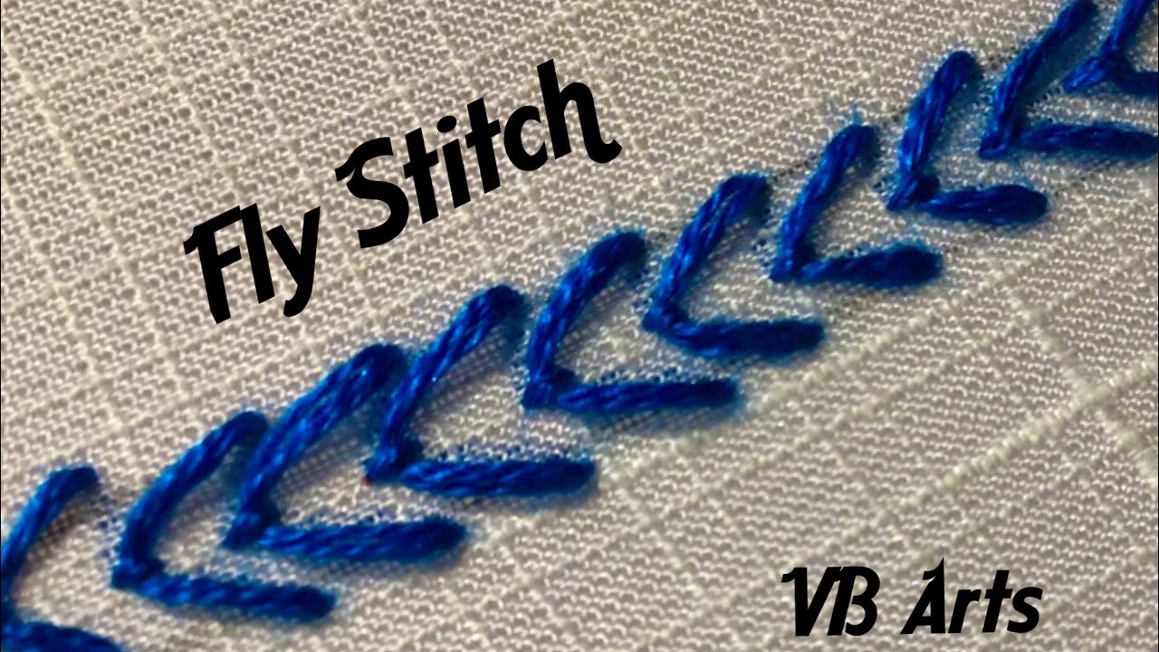 Fly Stitch | Ручная вышивка | Канал Poongodi | VB Arts