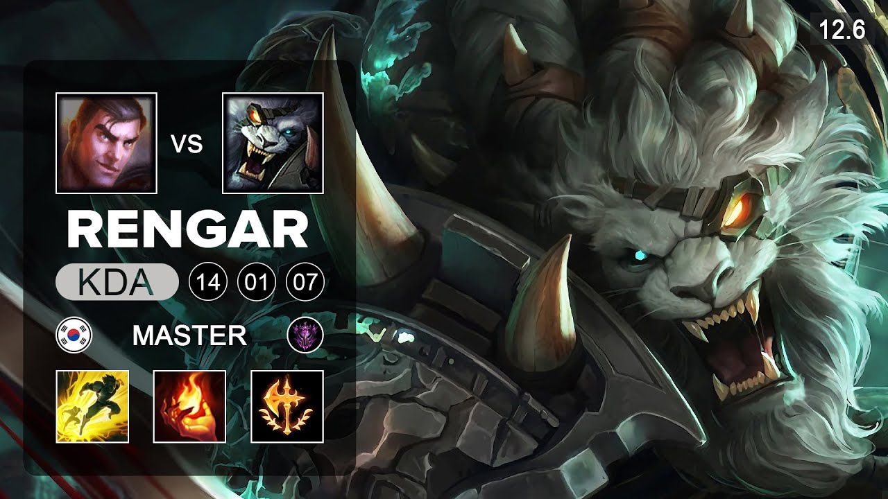 Rengar vs Jayce Top - KR Master - Season 12 Patch 12.6