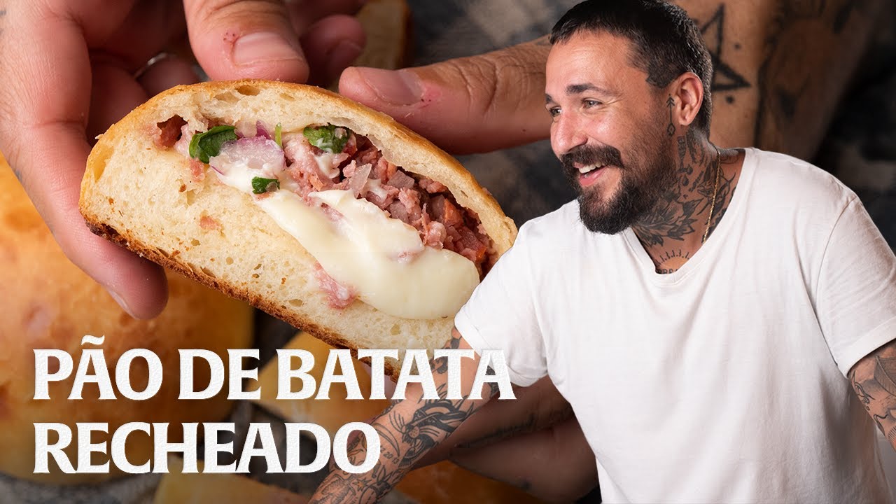 P&Atilde;O DE BATATA COM CALABRESA E CATUPIRY!