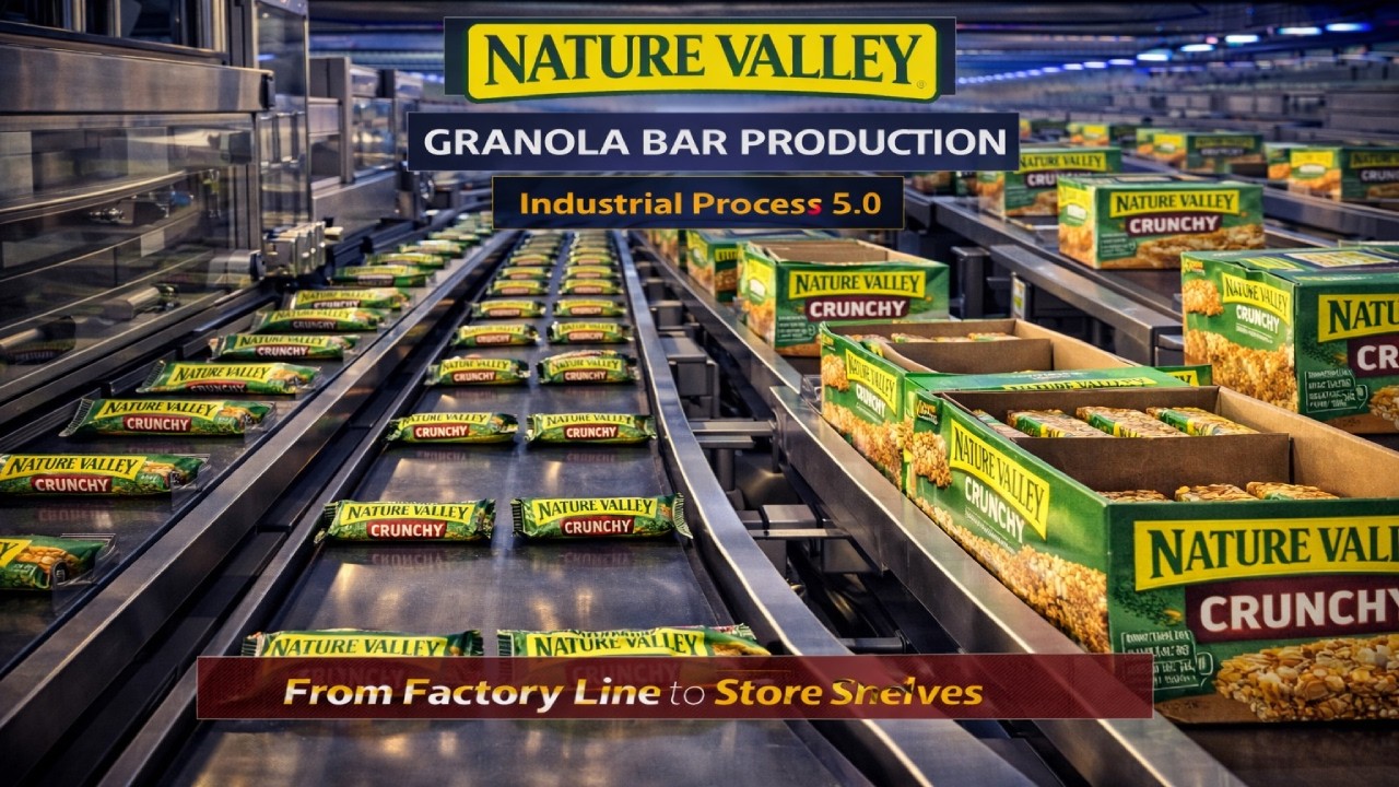 Nature Valley Granola Bar Mass Production Explained | Automated Factory