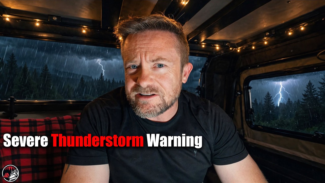⛈️ Truck Camping When a Severe Storm Strikes - Heavy Rain Camping