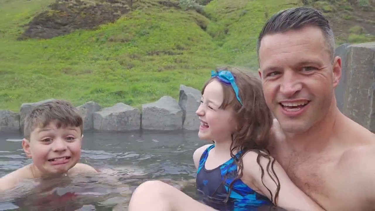 Exploring the Secret Lagoon – Hraunalaug Hot Spring Adventure with My Kids 🇮🇸✨