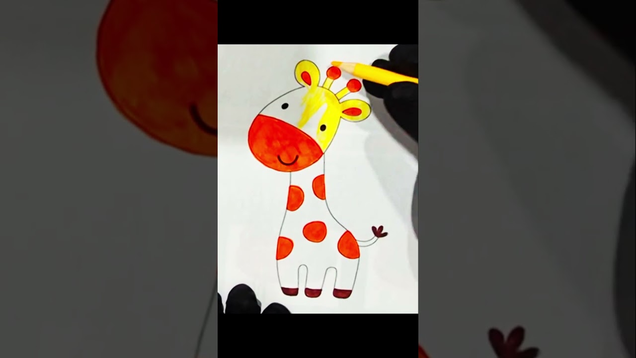 Relaxing Giraffe Coloring 🦒✨ | Color With Me @CrayolaLLC#GiraffeColoring #RelaxingArt #ColorWithMe 