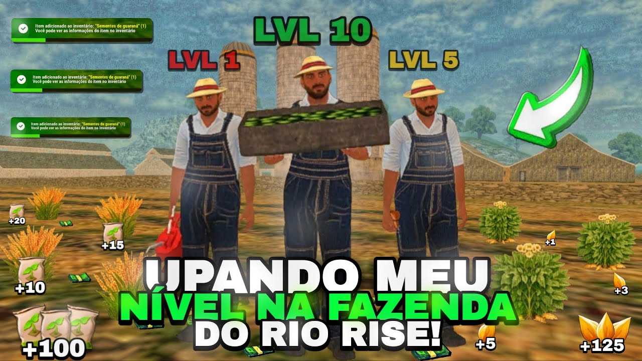 UPEI🔥 de N&Iacute;VEL & GANHEI🤑 (MUITAS SEMENTES)✅ no | RIO RISE!🟣 Nova Fazenda!🔥✅🤑