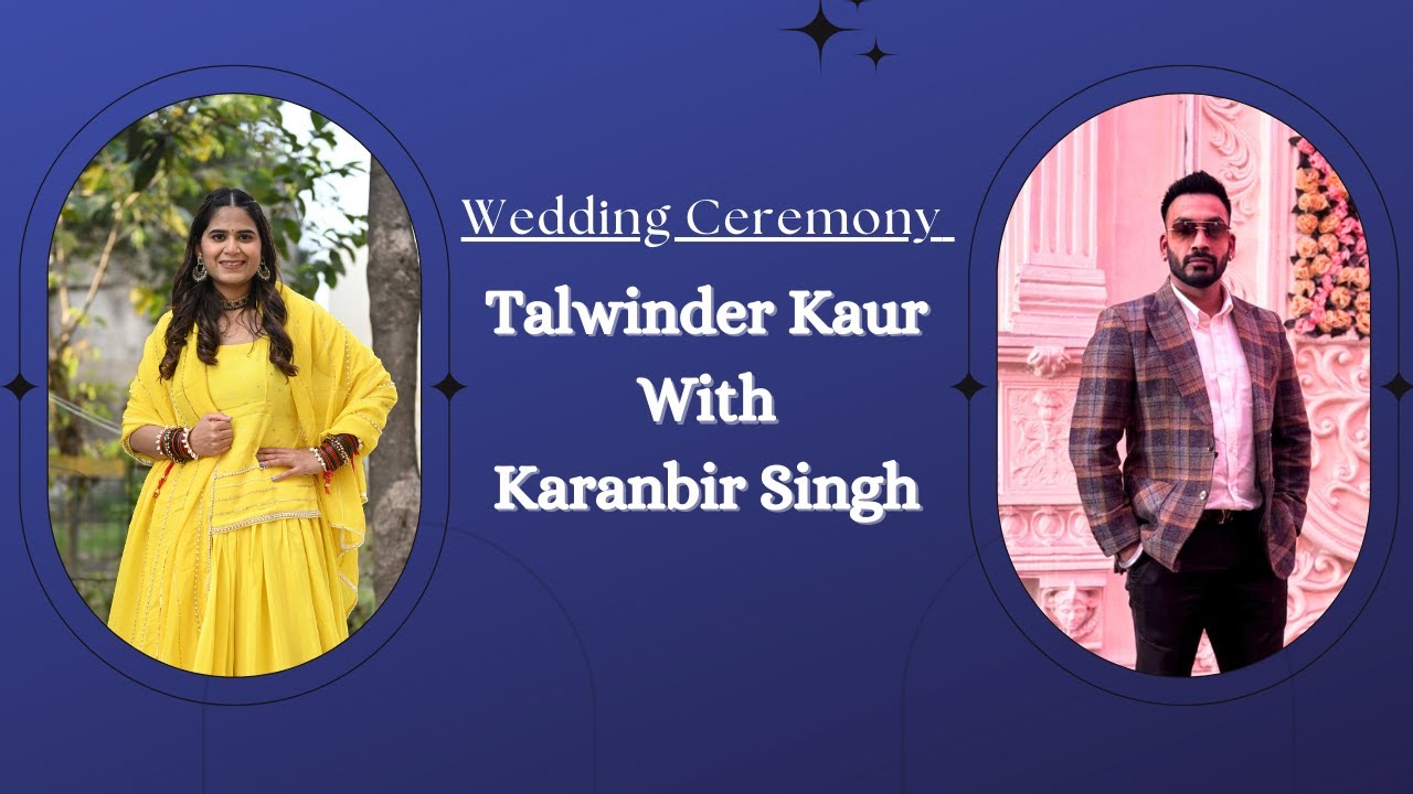 Wedding Ceremony || Talwinder Kaur With Karanbir Singh || Ricky Photography Mob: 76580-76730.