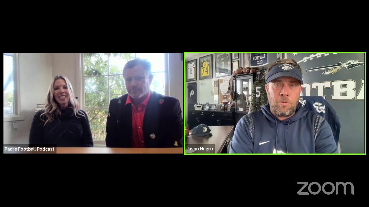 Padre Football Podcast with Coach Jason Negro from St. John Bosco