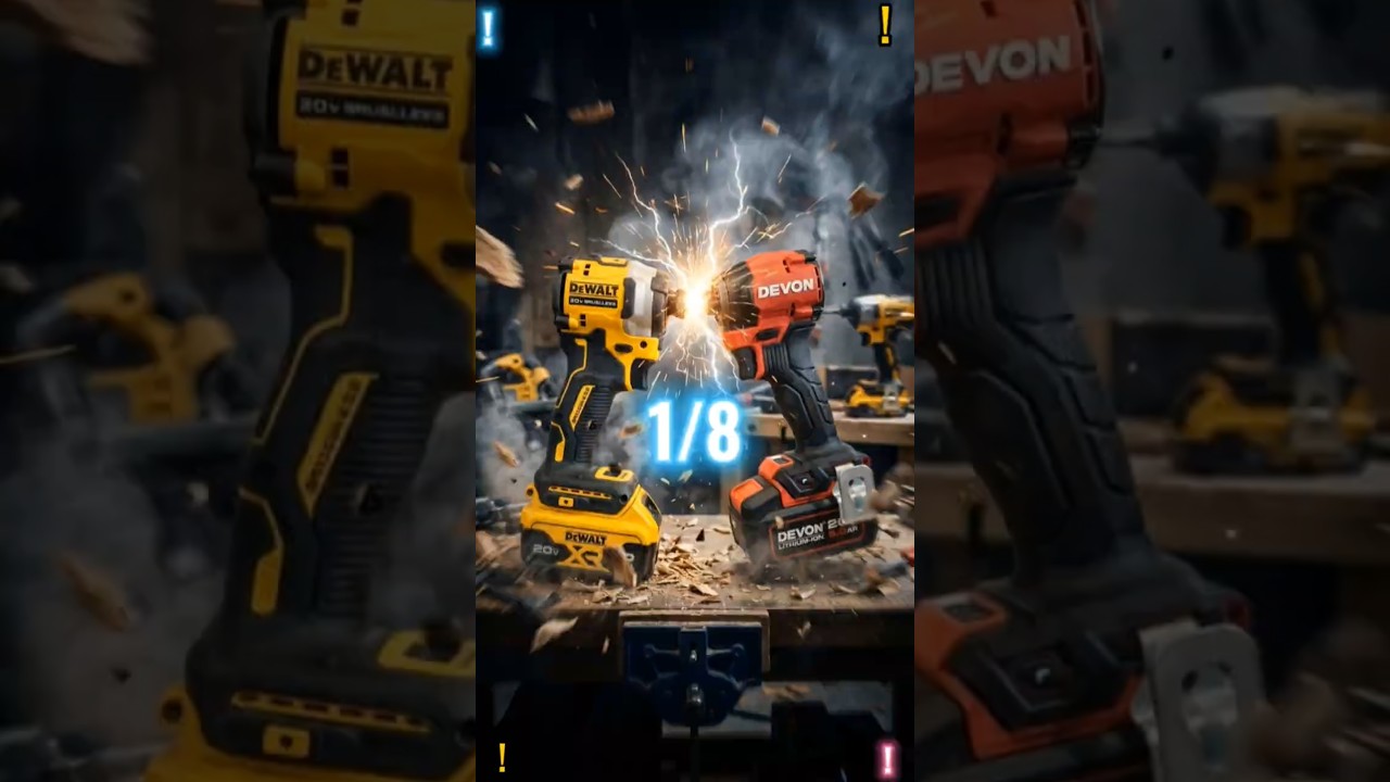 Турнир импактов 1/8 DeWALT DCF850 против DEVON 5768