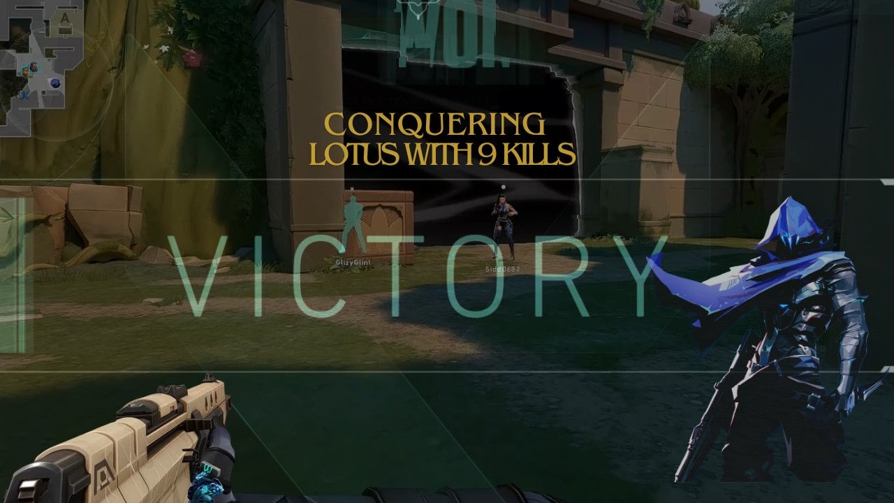 CONQUERING LOTUS MAP │9 KILLS │ VALORANT │ OMEN MAIN │