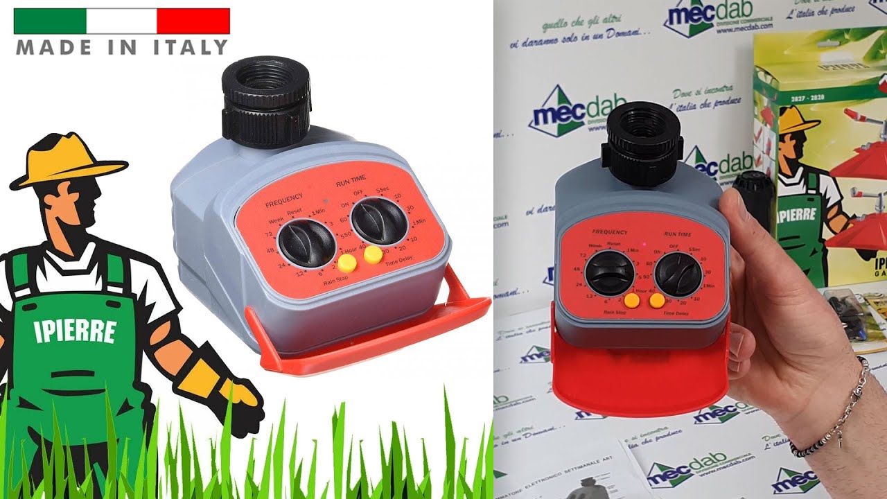 Programmatore Elettronico Centralina Monovia per Irrigazione da Giardino IPIERRE GARDEN 5598