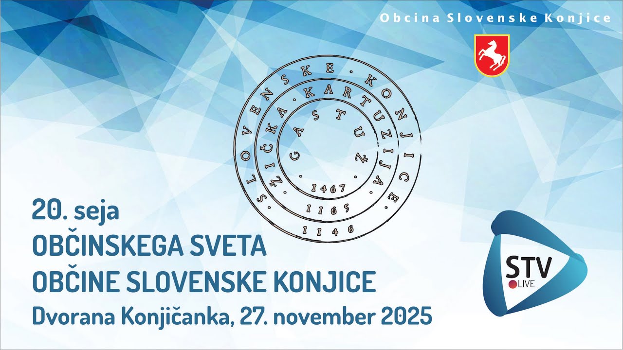 STV LIVE "20. SEJA OBČINSKEGA SVETA SLOVENSKE KONJICE"