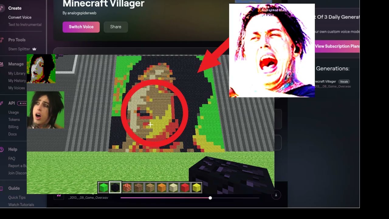 Minecraft Villager sings 
