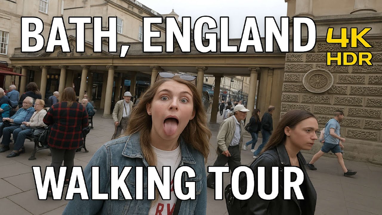 Bath Walking Tour 🇬🇧 | Ancient Roman Baths to Georgian Streets | 4K HDR