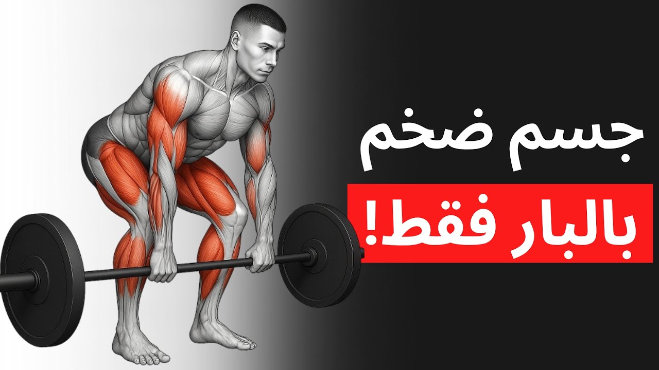 أقوى 8 تمارين بالبار فقط لبناء جسم ضخم ومتناسق